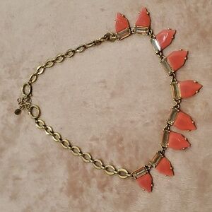 Stella and Dot pink statement necklace